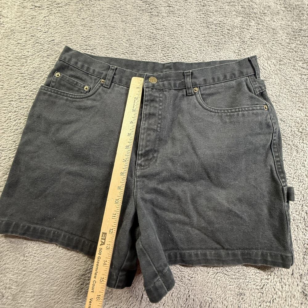 Vintage 90s Newport News Womens Carpenter Jean Shorts Size 14 Gray Denim - Picture 5 of 10